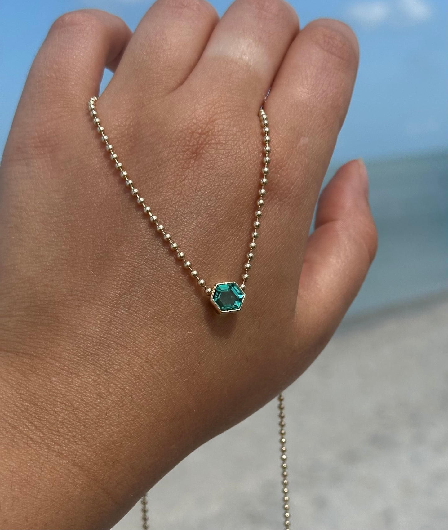 Lagoon Tourmaline Necklace