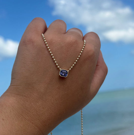 Summer Twilight Tourmaline Necklace, 18”