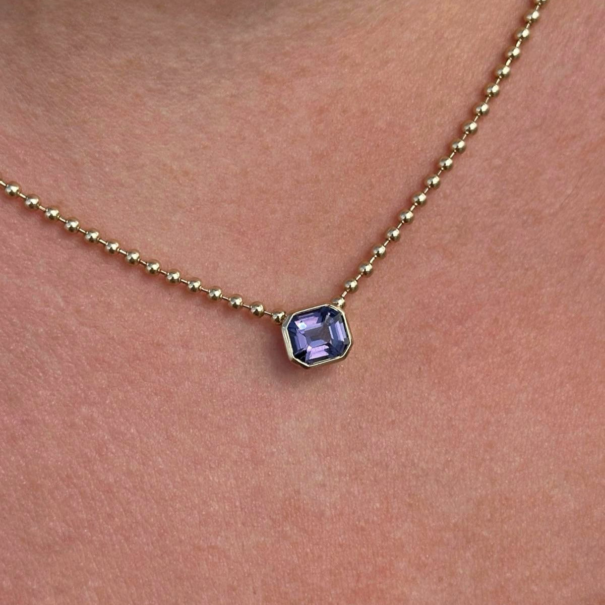 Summer Twilight Tourmaline Necklace, 18”