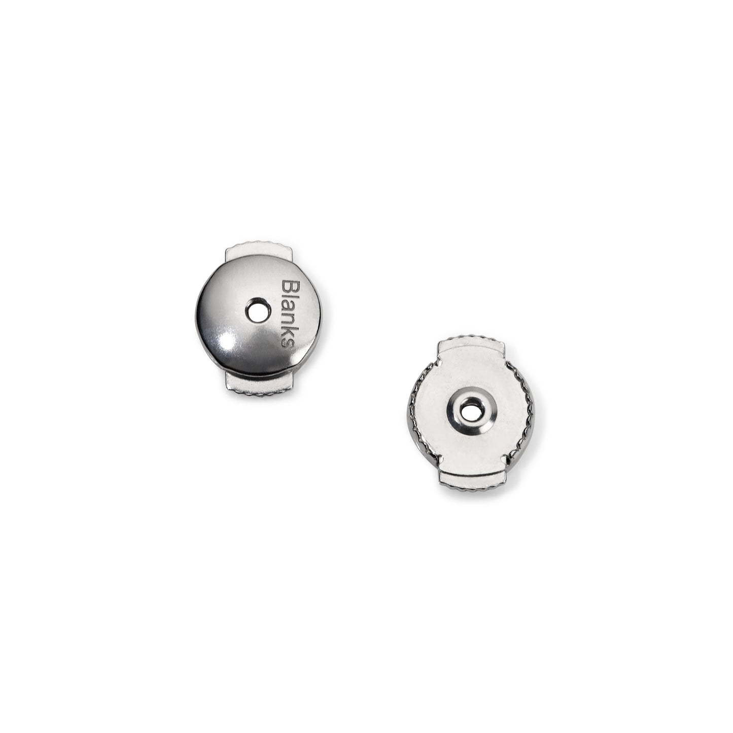 Recycled Silver Open Stud Earrings