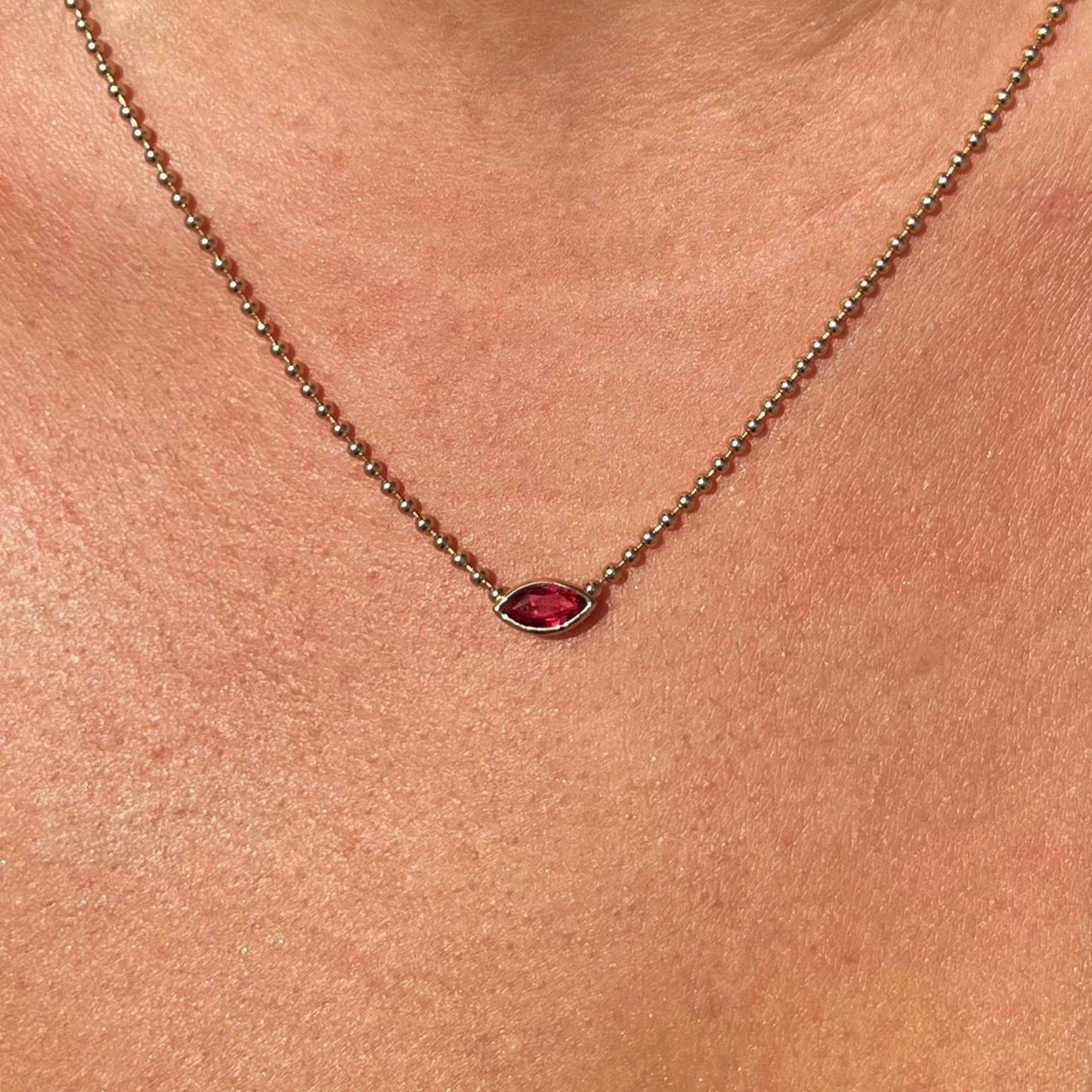 Bougainvillea Bloom Tourmaline Necklace