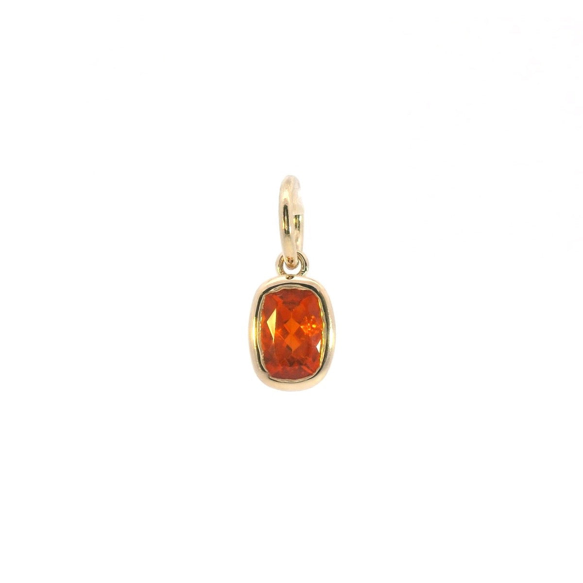 Small Mexican Fire Opal Charm