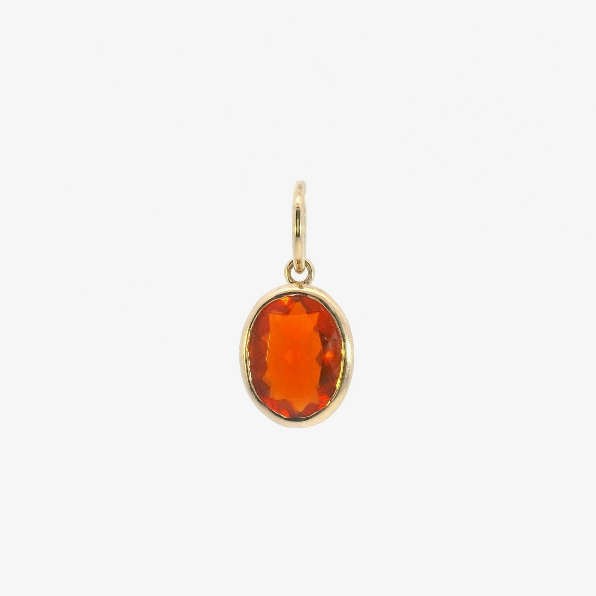 Large Mexican Fire Opal Charm