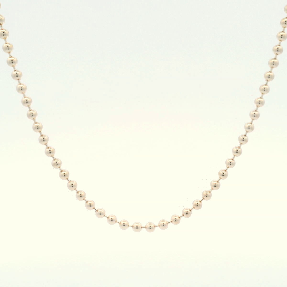14K Yellow Gold Ball Chain Necklace (2mm)