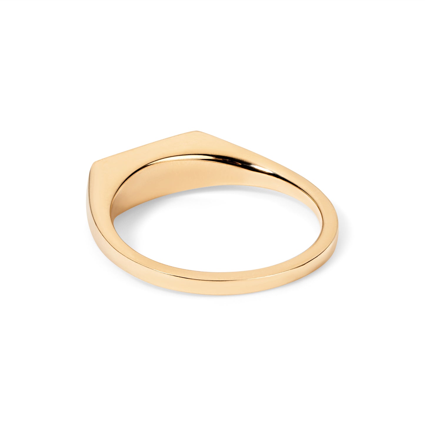 Engravable Solid Namecard Signet Ring
