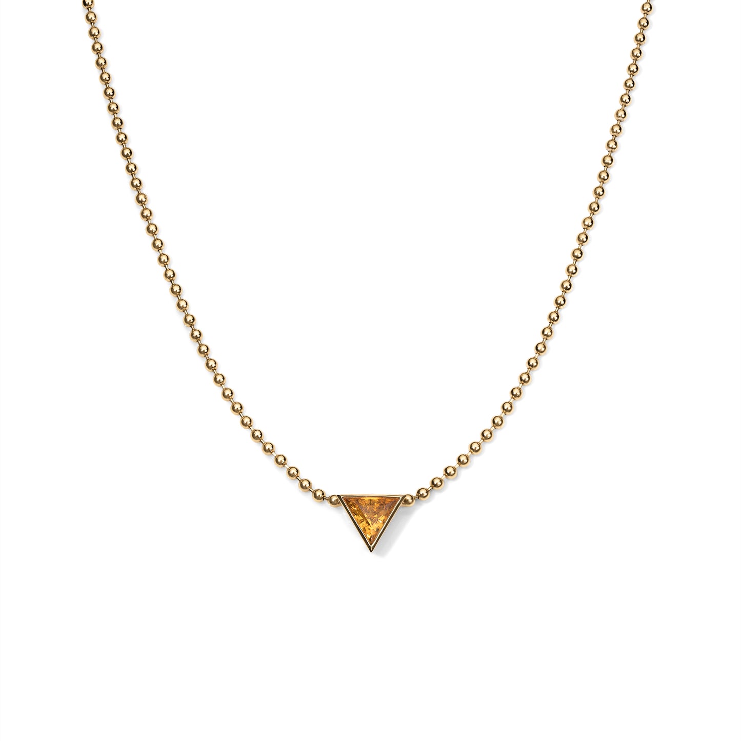 Fiery Sunset Sapphire Necklace, 18”