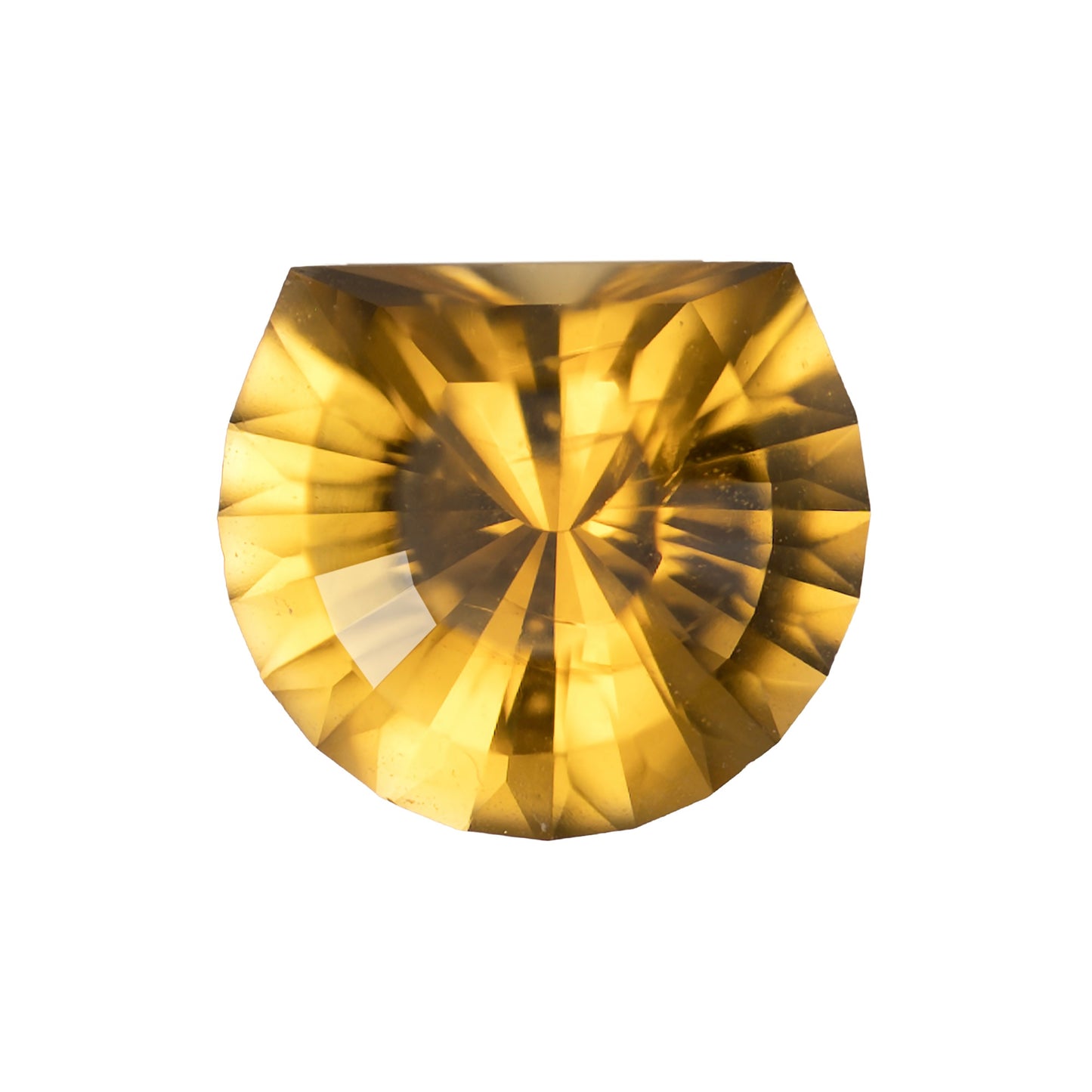 Light Orange Tourmaline Cat Pendant in 14K Gold