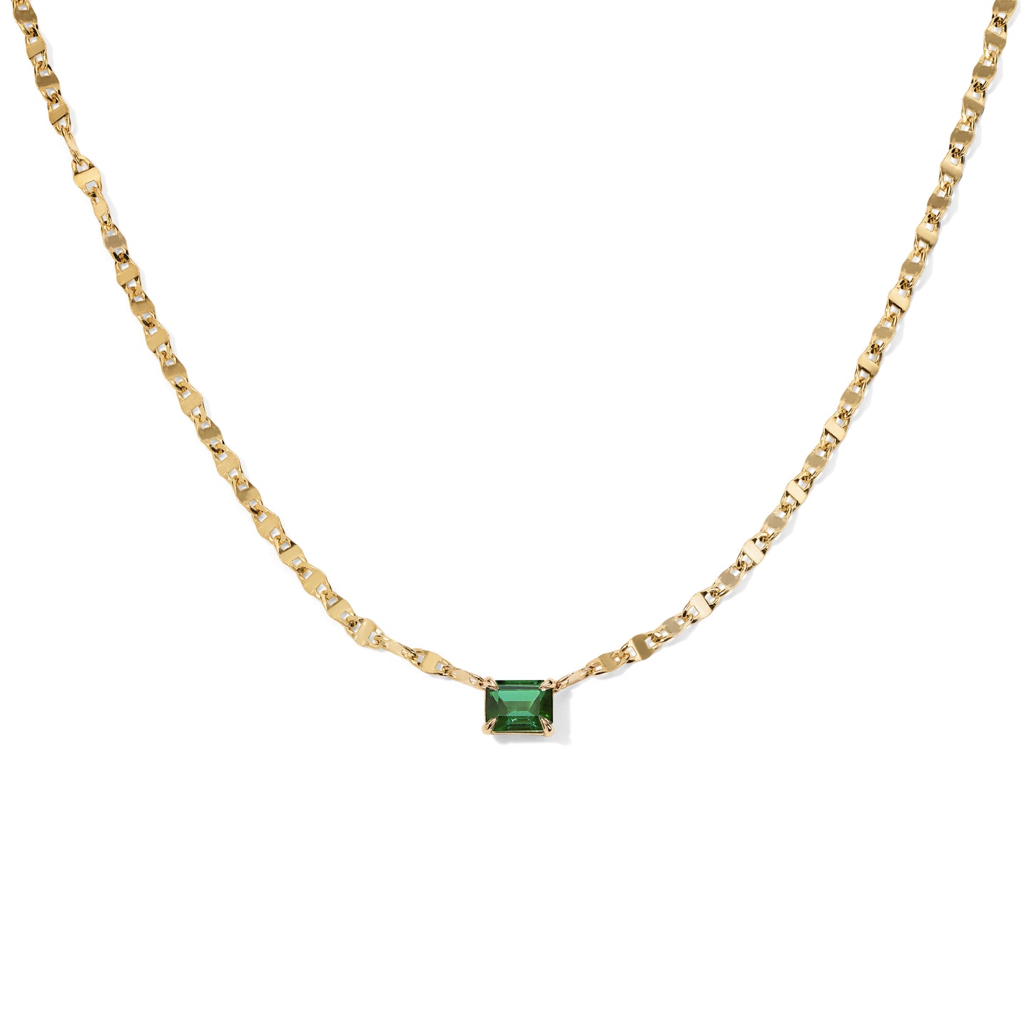 Green Tourmaline Tinsel Chain