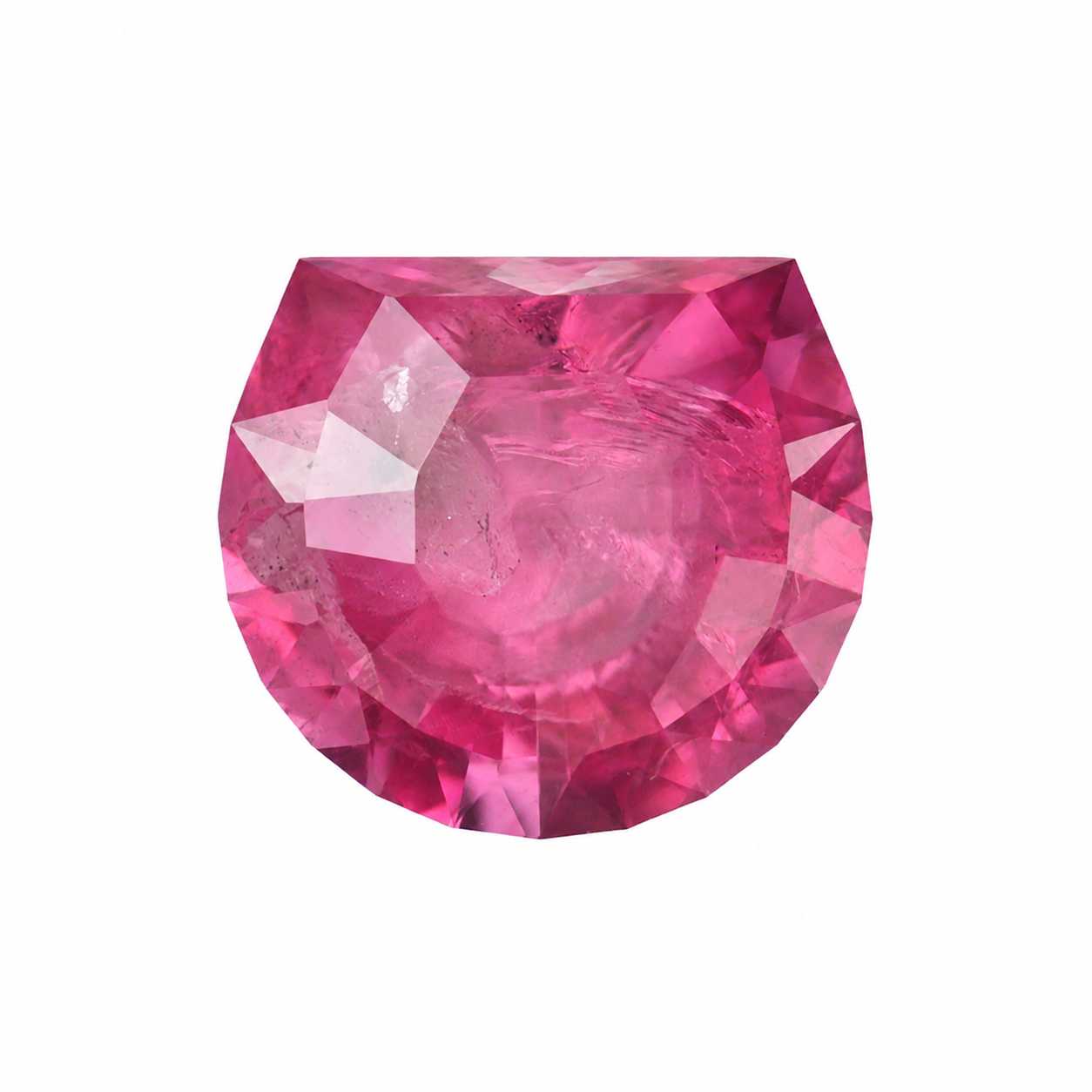 Hot Pink Spinel Cat Pendant in 14K Gold
