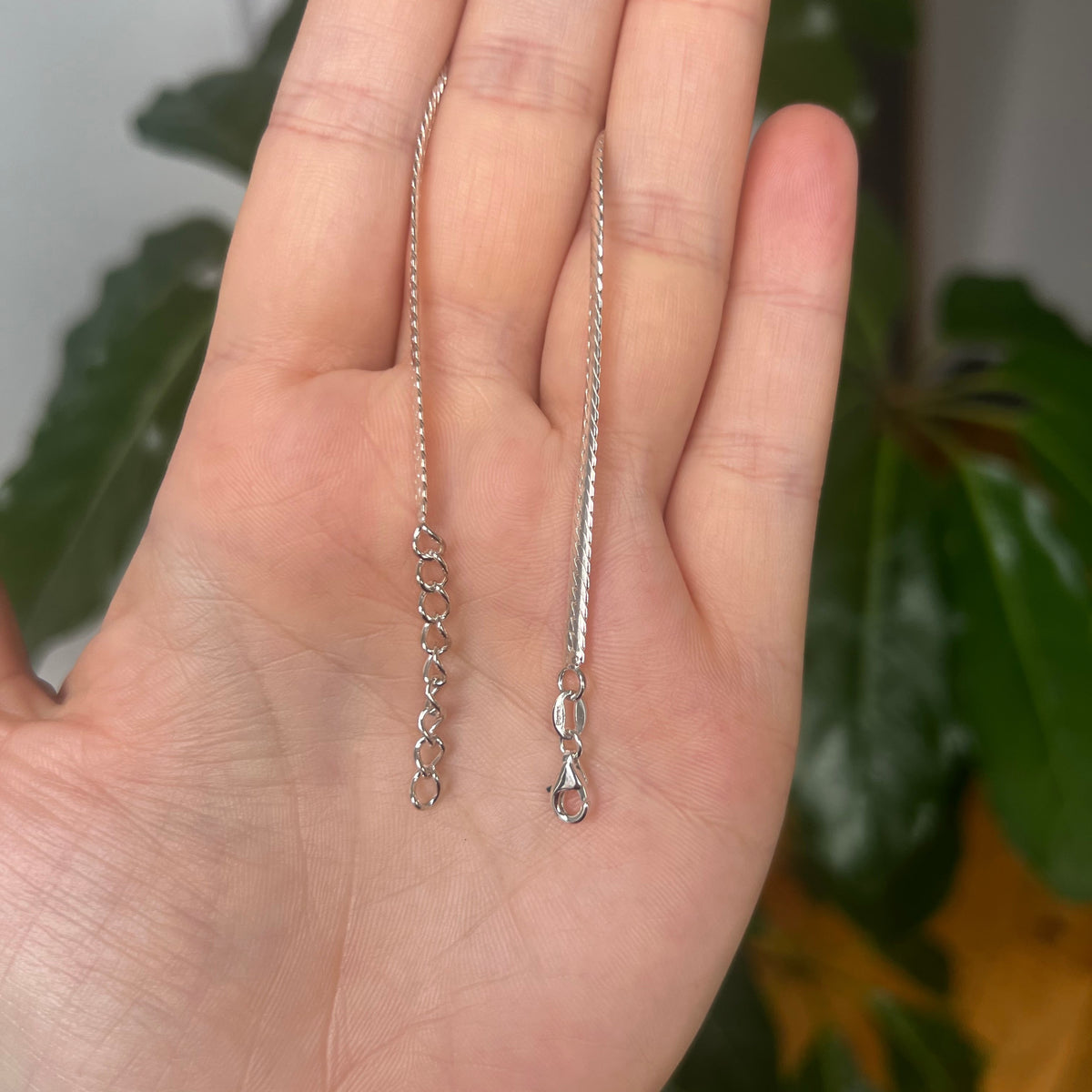 Sterling Silver Rounded Herringbone Chain (3mm)