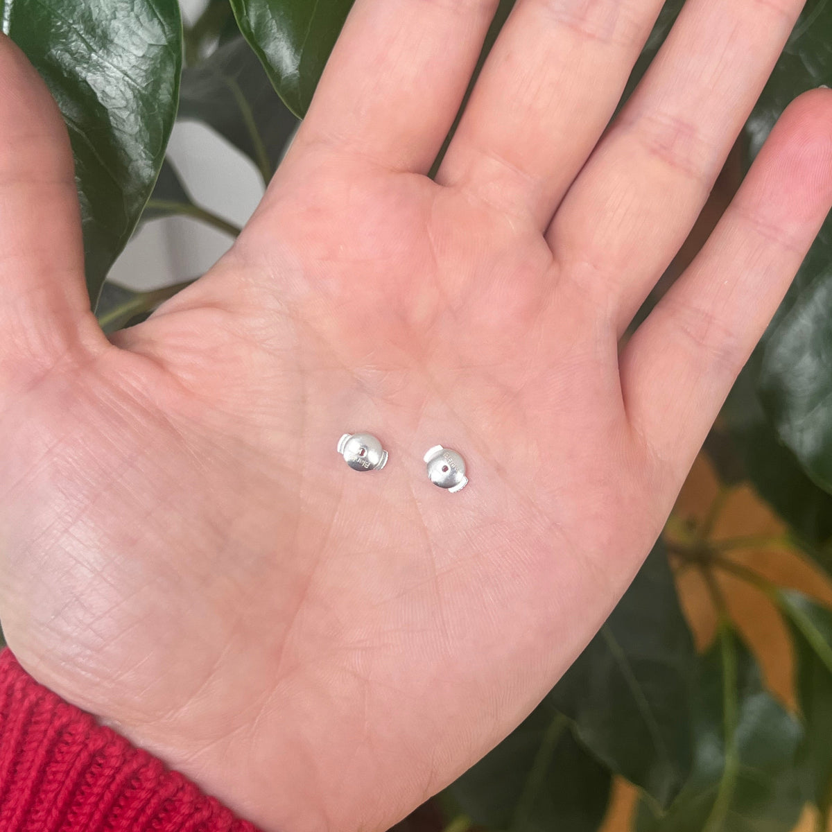 Sterling Silver Wreath Studs