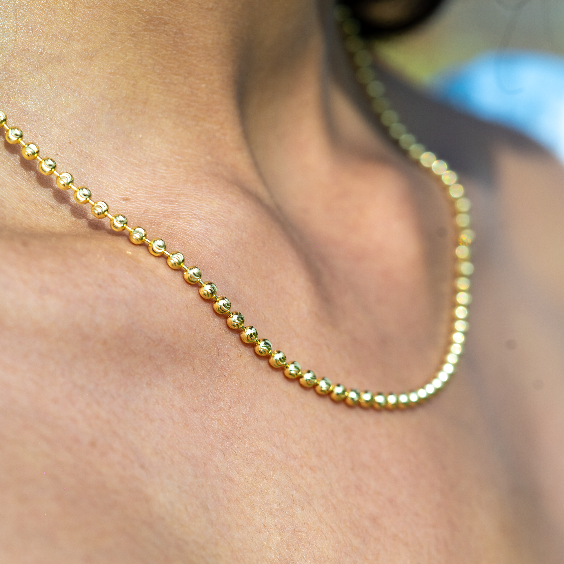 Diamond cut ball chain deals
