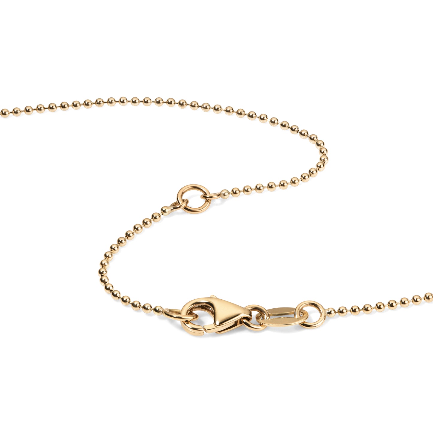 14K Yellow Gold 1mm Micro Ball Chain Necklace